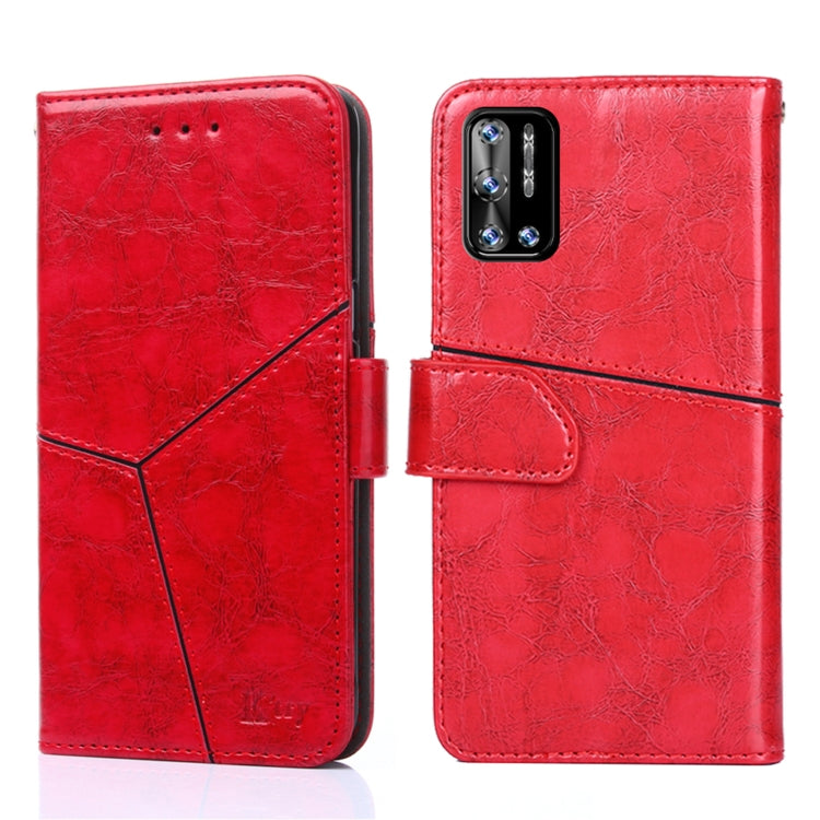 For Doogee N40 Pro Geometric Stitching Horizontal Flip Leather Phone Case