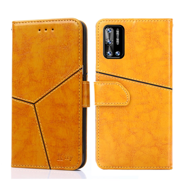 For Doogee N40 Pro Geometric Stitching Horizontal Flip Leather Phone Case