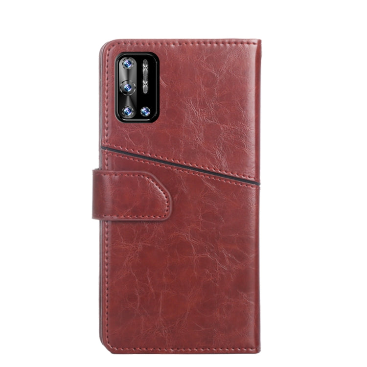For Doogee N40 Pro Geometric Stitching Horizontal Flip Leather Phone Case