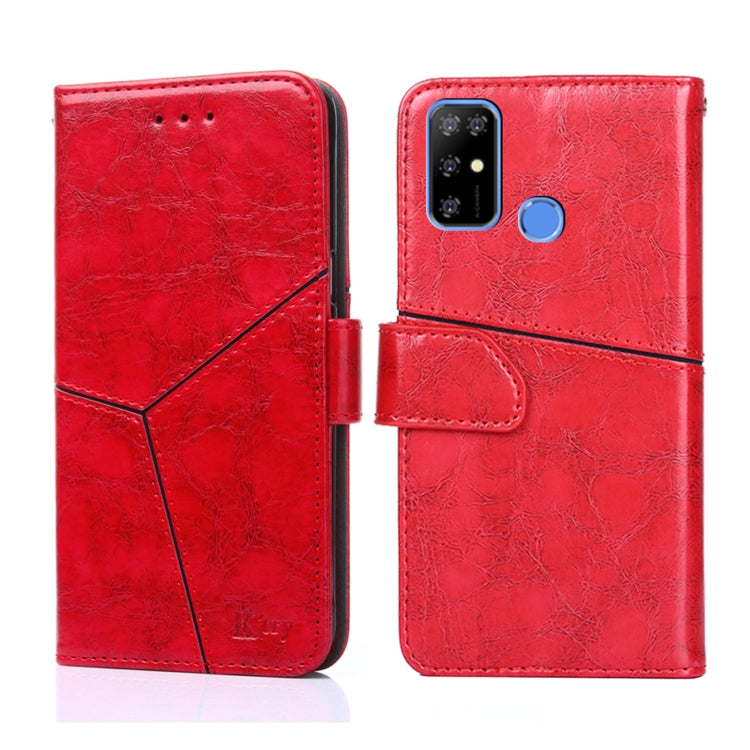 For Doogee X96 Pro Geometric Stitching Horizontal Flip Leather Phone Case