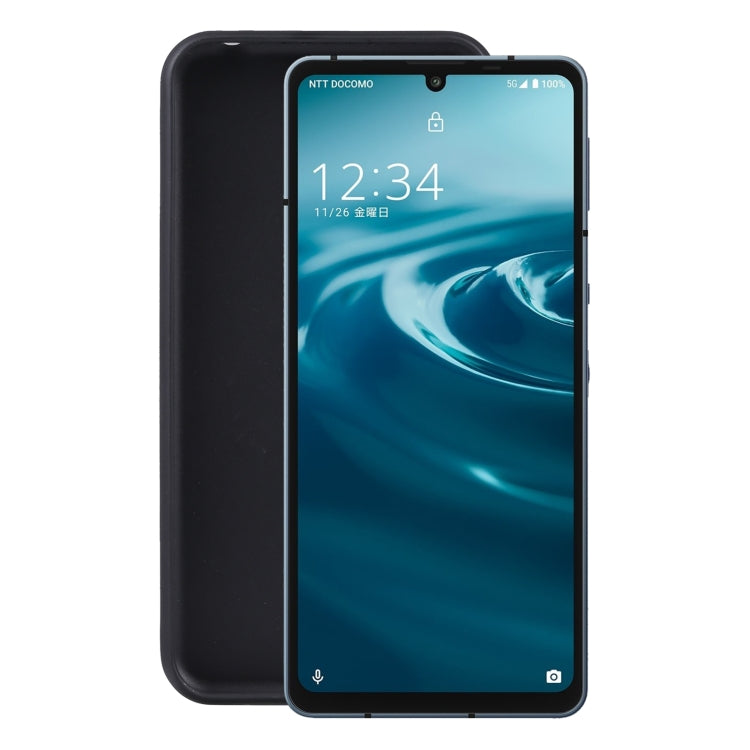 For Sharp Aquos Sense 6 TPU Phone Case(Black)
