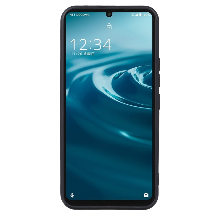 For Sharp Aquos Sense 6 TPU Phone Case(Black)