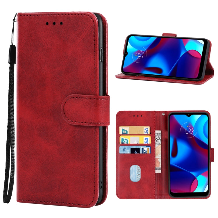For Motorola G Pure Leather Phone Case