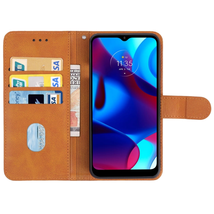 For Motorola G Pure Leather Phone Case