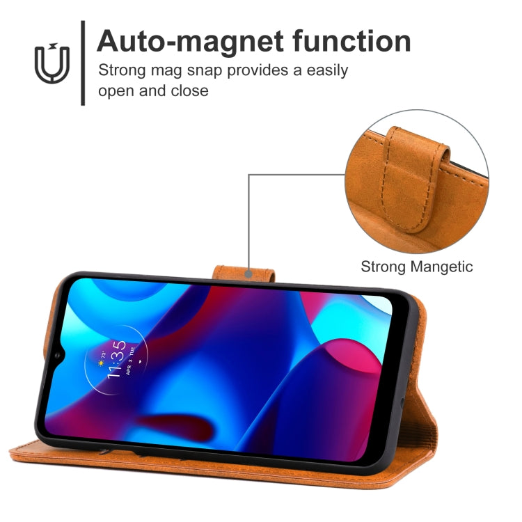 For Motorola G Pure Leather Phone Case