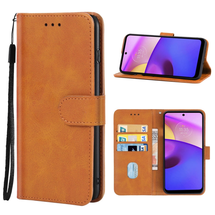 For Motorola Moto E40 Leather Phone Case