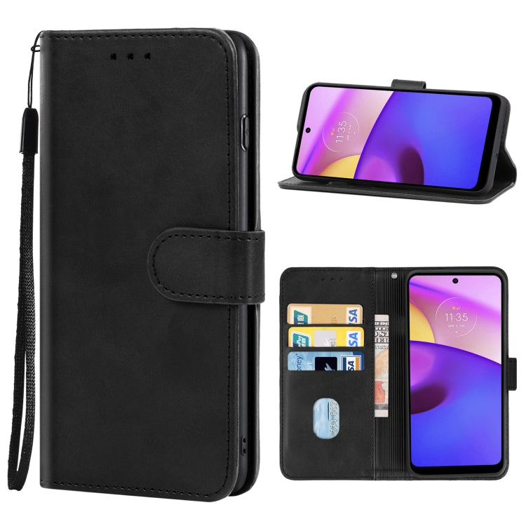 For Motorola Moto E40 Leather Phone Case
