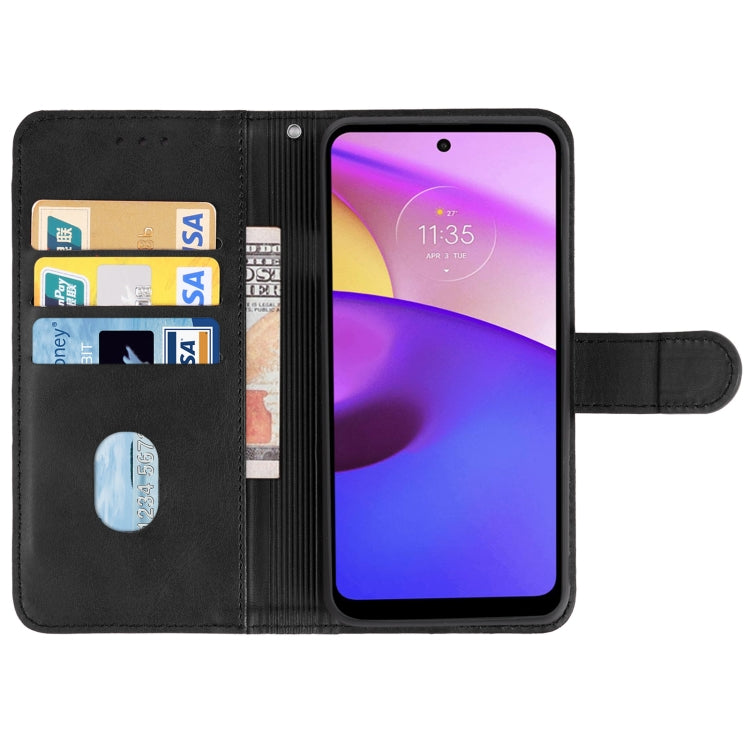 For Motorola Moto E40 Leather Phone Case