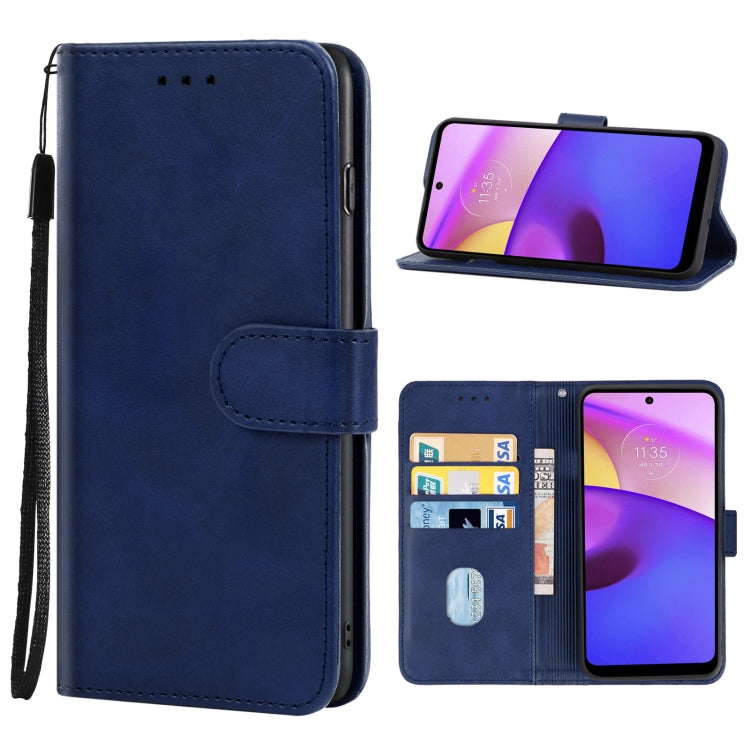For Motorola Moto E40 Leather Phone Case