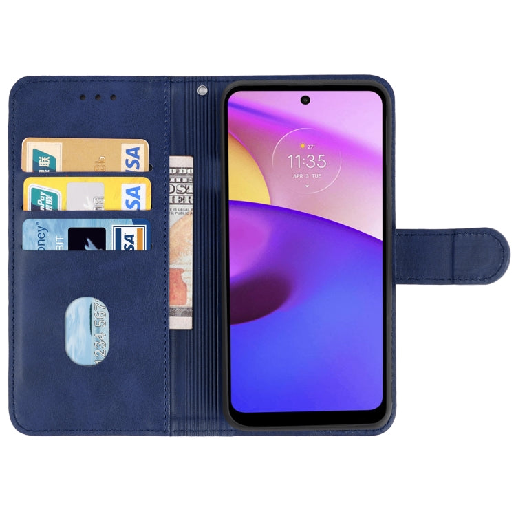 For Motorola Moto E40 Leather Phone Case