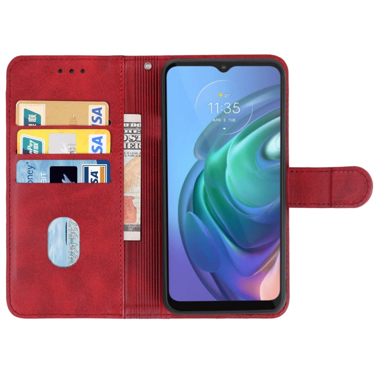 For Motorola Moto G10 Leather Phone Case