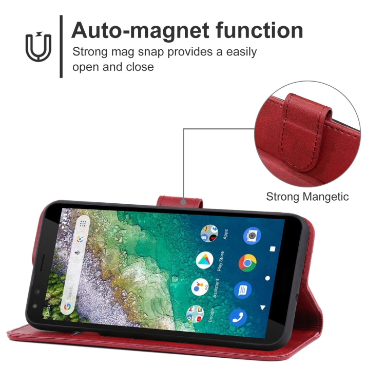 For Nokia C01 Plus Leather Phone Case