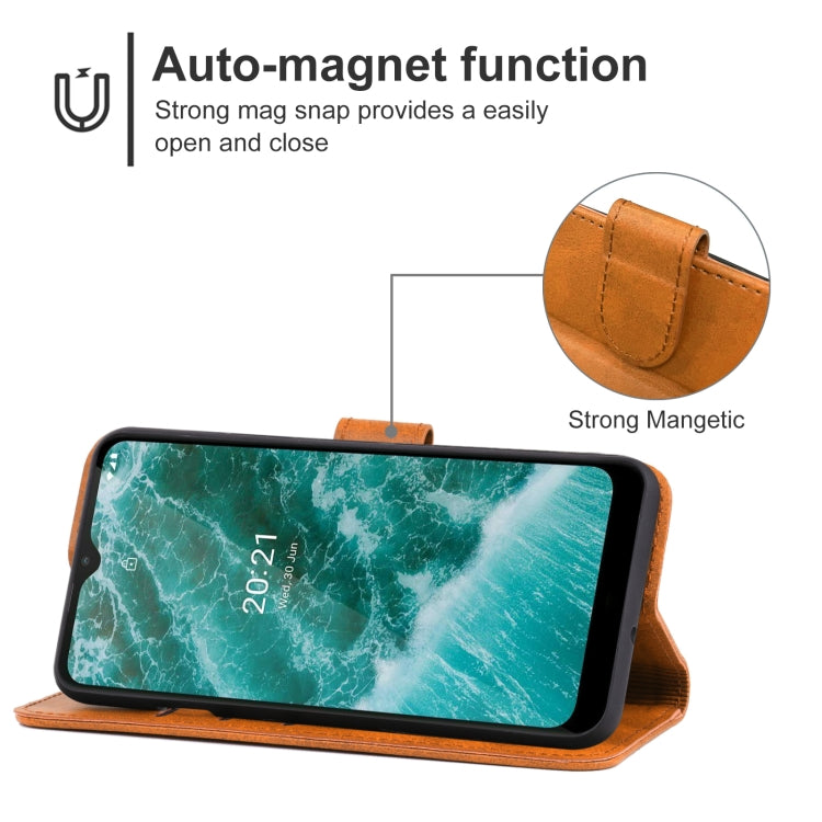 For Nokia C30 Leather Phone Case