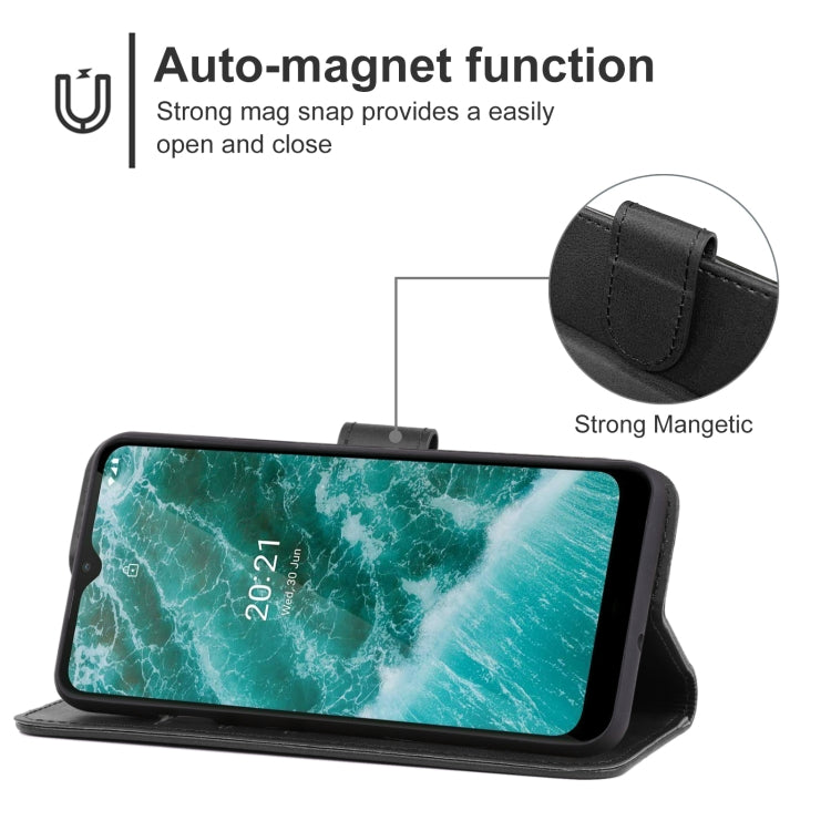 For Nokia C30 Leather Phone Case