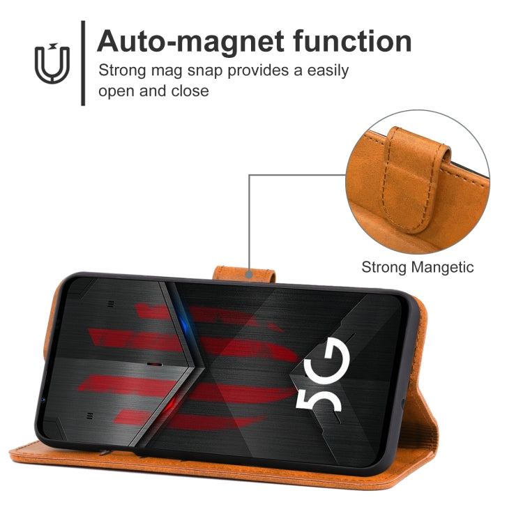 For ZTE nubia Red Magic 5S Leather Phone Case