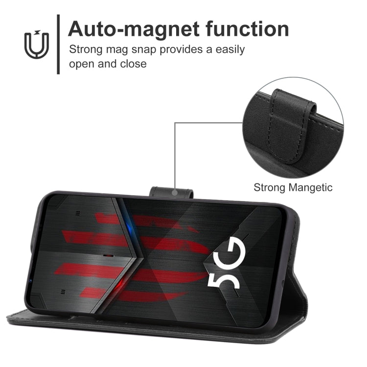 For ZTE nubia Red Magic 5S Leather Phone Case