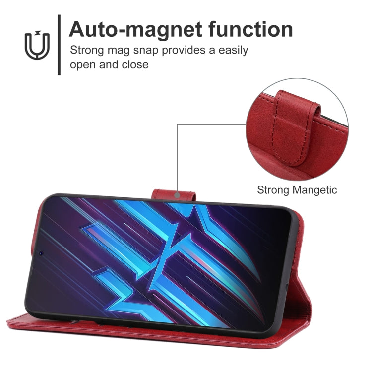 For ZTE nubia Red Magic 6R Leather Phone Case