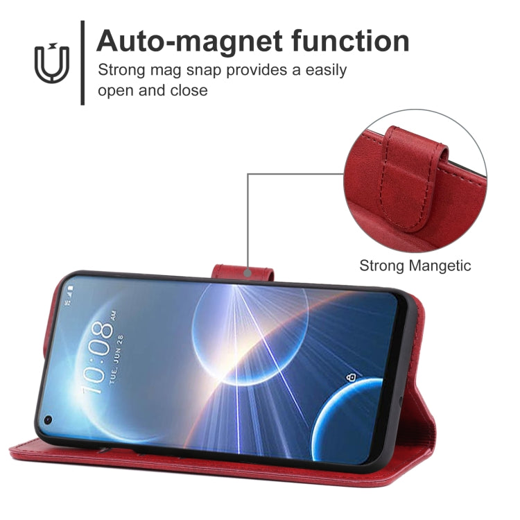 For HTC Desire 22 Pro Leather Phone Case