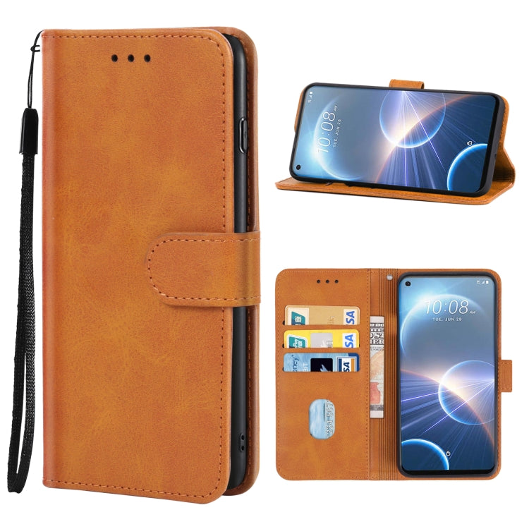 For HTC Desire 22 Pro Leather Phone Case