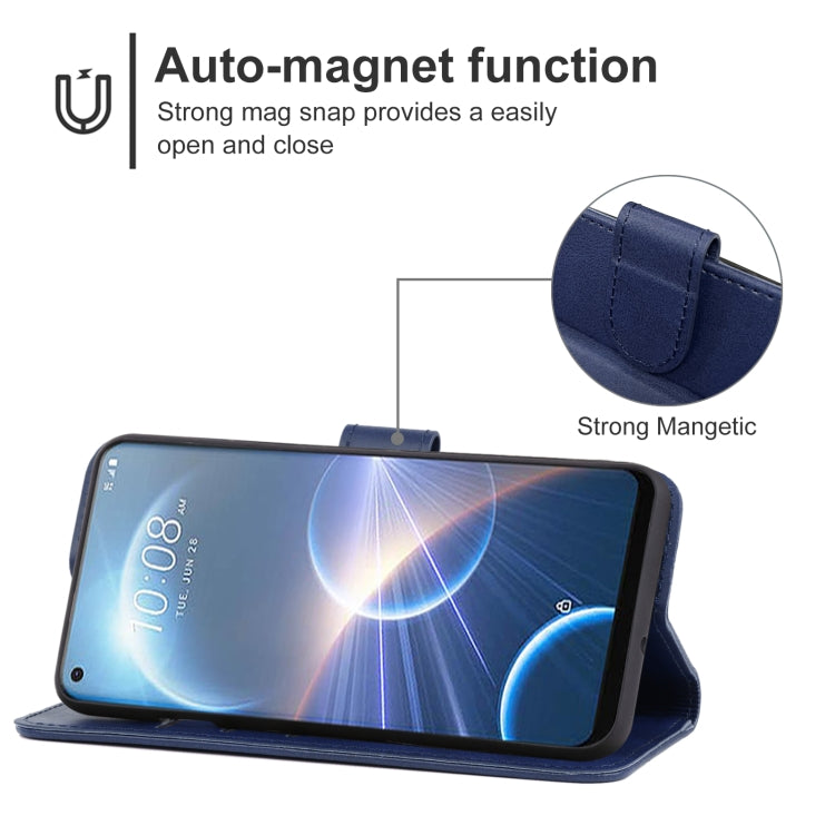 For HTC Desire 22 Pro Leather Phone Case