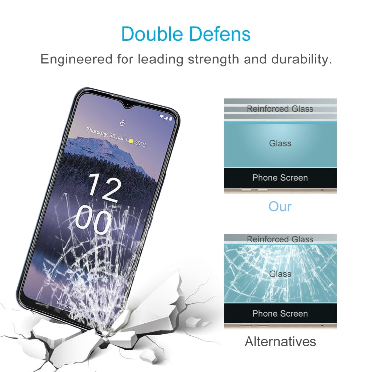50 PCS 0.26mm 9H 2.5D Tempered Glass Film For Nokia G11 Plus