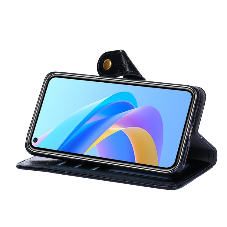 For OPPO Reno8 5G Zipper Bag PU + TPU Horizontal Flip Leather Phone Case