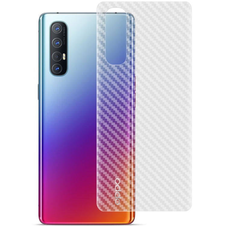 For OPPO Reno3 Pro 5G IMAK PVC Carbon Fiber Texture Translucent Feel Back Film