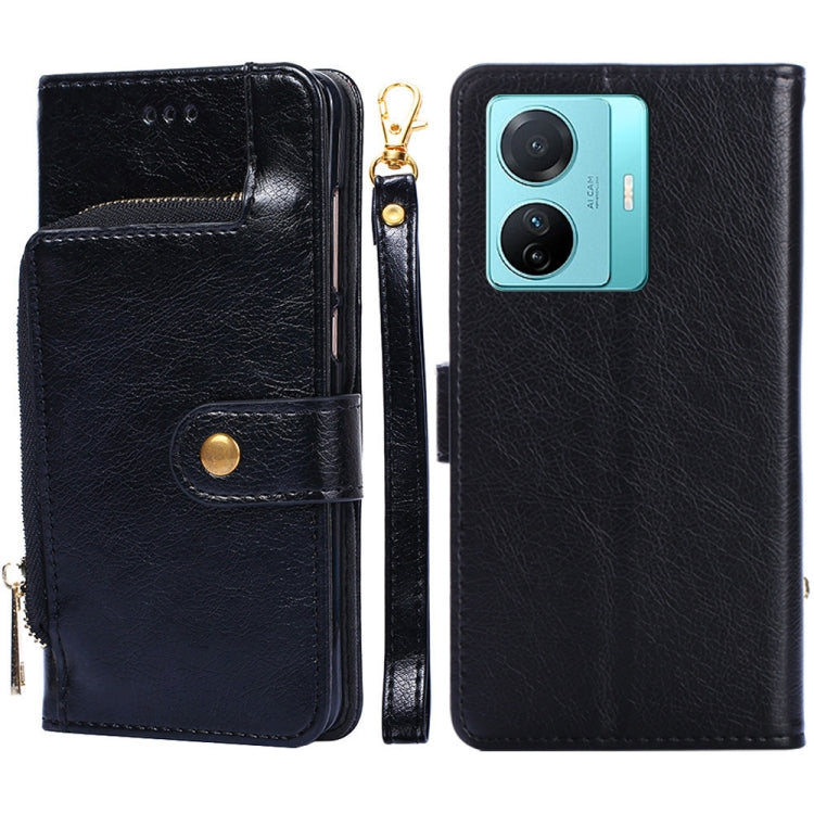 For vivo S15e 5G/T1 Snapdragon 778G Zipper Bag PU + TPU Horizontal Flip Leather Phone Case
