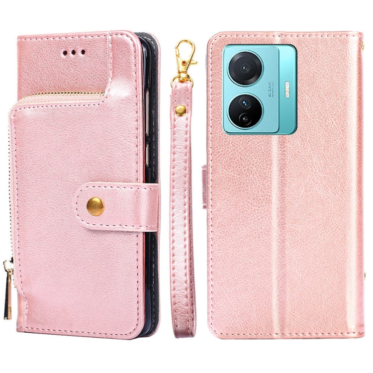 For vivo S15e 5G/T1 Snapdragon 778G Zipper Bag PU + TPU Horizontal Flip Leather Phone Case