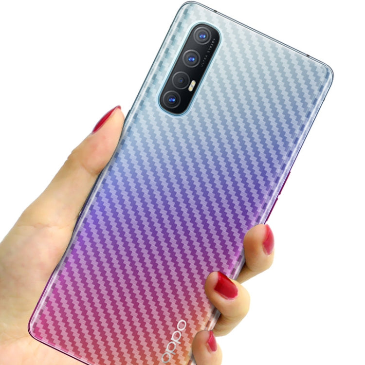 For OPPO Reno3 Pro 5G IMAK PVC Carbon Fiber Texture Translucent Feel Back Film