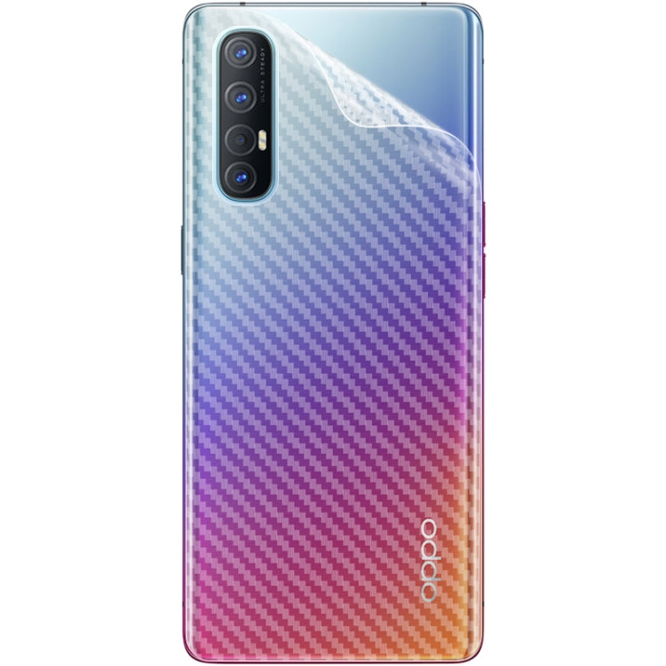 For OPPO Reno3 Pro 5G IMAK PVC Carbon Fiber Texture Translucent Feel Back Film
