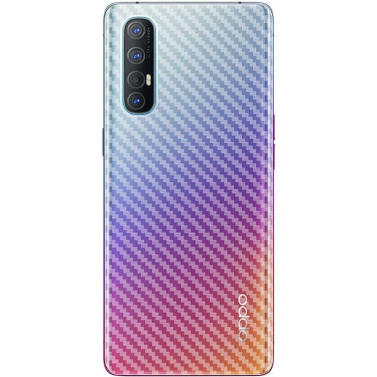 For OPPO Reno3 Pro 5G IMAK PVC Carbon Fiber Texture Translucent Feel Back Film