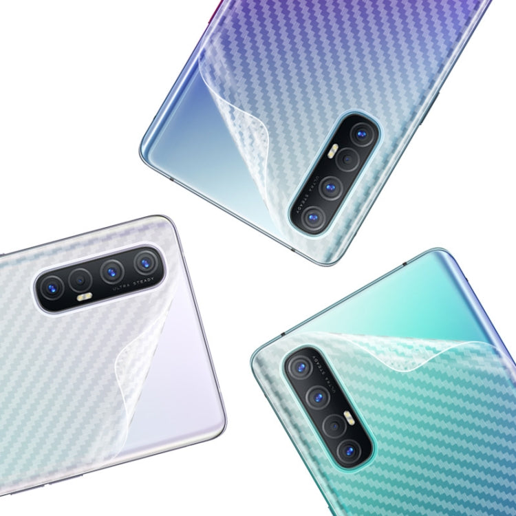 For OPPO Reno3 Pro 5G IMAK PVC Carbon Fiber Texture Translucent Feel Back Film