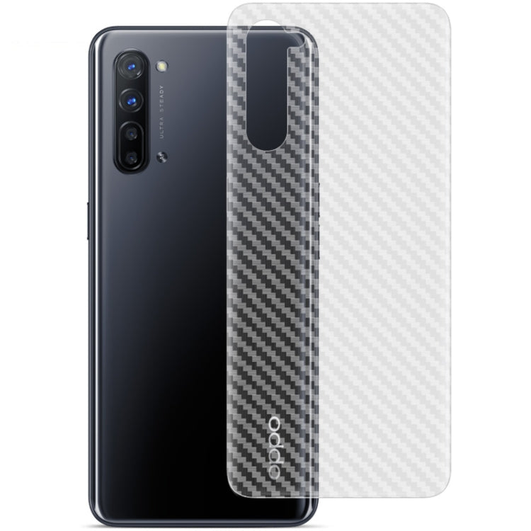 For OPPO Reno3 IMAK PVC Carbon Fiber Texture Translucent Feel Back Film