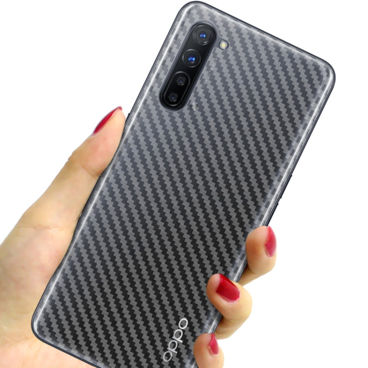 For OPPO Reno3 IMAK PVC Carbon Fiber Texture Translucent Feel Back Film