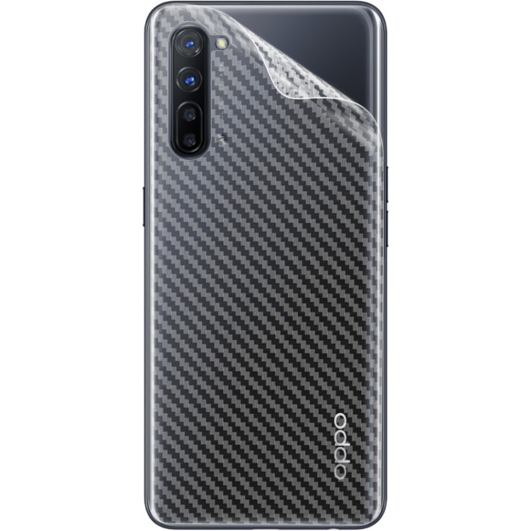 For OPPO Reno3 IMAK PVC Carbon Fiber Texture Translucent Feel Back Film