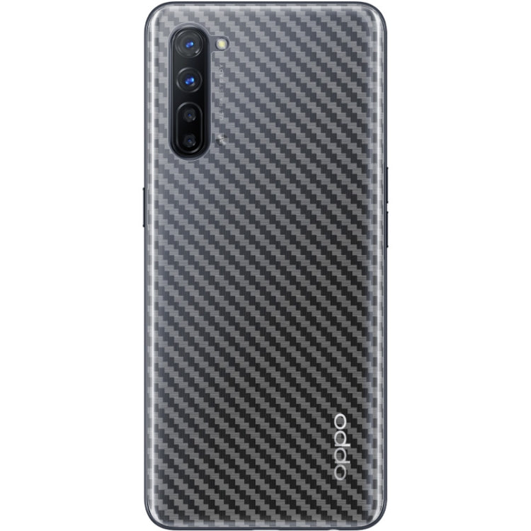 For OPPO Reno3 IMAK PVC Carbon Fiber Texture Translucent Feel Back Film