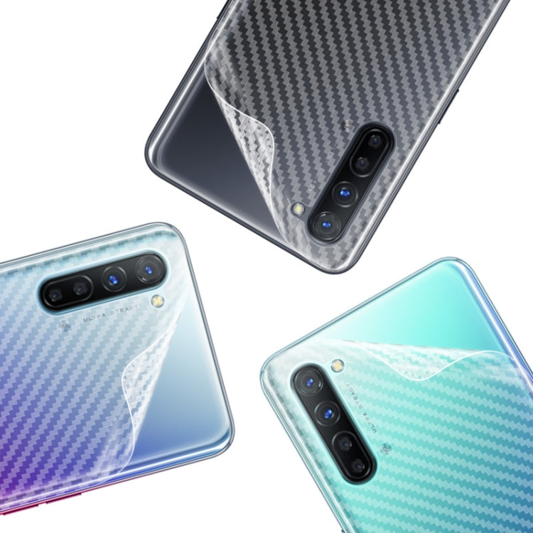 For OPPO Reno3 IMAK PVC Carbon Fiber Texture Translucent Feel Back Film