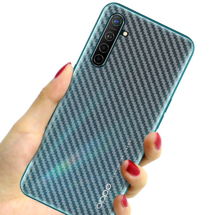 For Realme XT / Realme X2 / OPPO K5 IMAK PVC Carbon Fiber Texture Translucent Feel Back Film