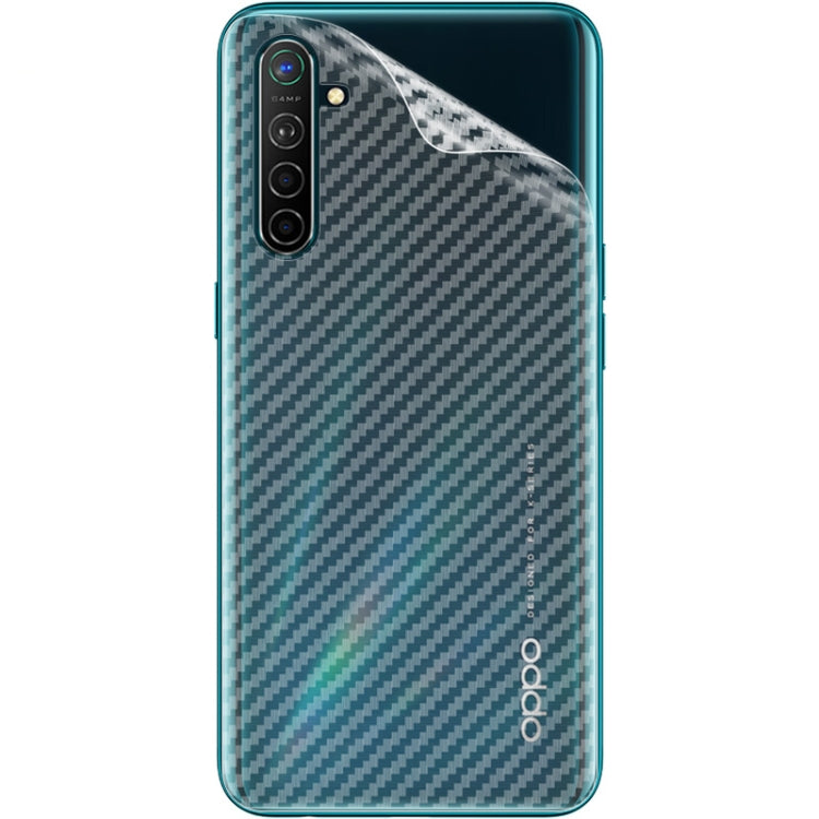 For Realme XT / Realme X2 / OPPO K5 IMAK PVC Carbon Fiber Texture Translucent Feel Back Film