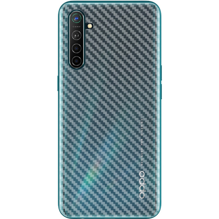For Realme XT / Realme X2 / OPPO K5 IMAK PVC Carbon Fiber Texture Translucent Feel Back Film