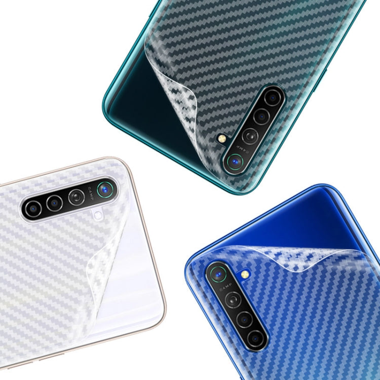 For Realme XT / Realme X2 / OPPO K5 IMAK PVC Carbon Fiber Texture Translucent Feel Back Film
