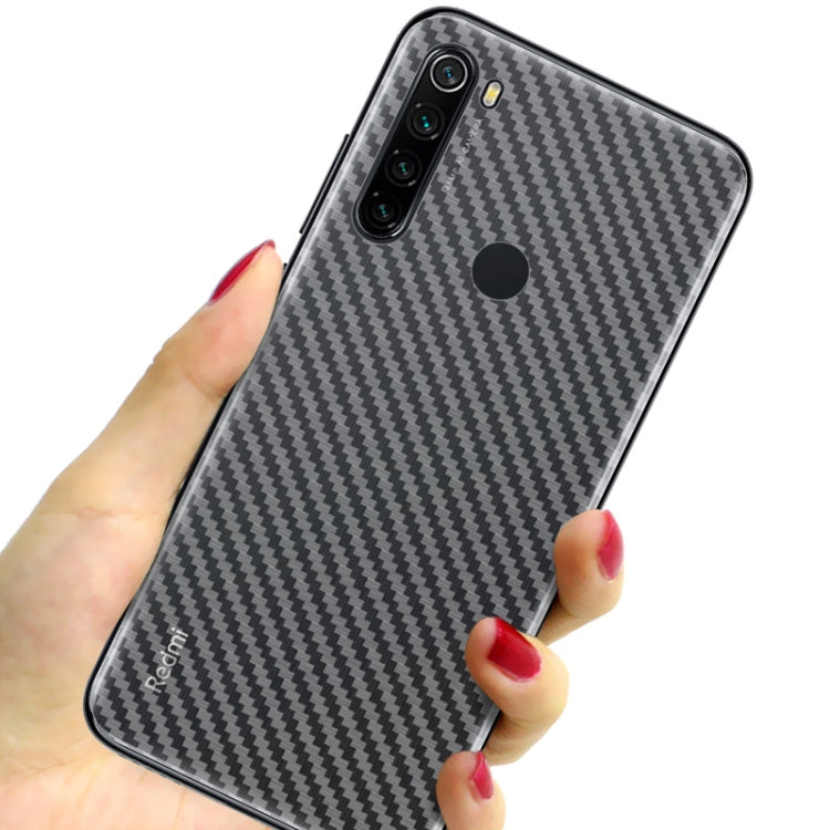 For Xiaomi Redmi Note 8 IMAK PVC Carbon Fiber Texture Translucent Feel Back Film