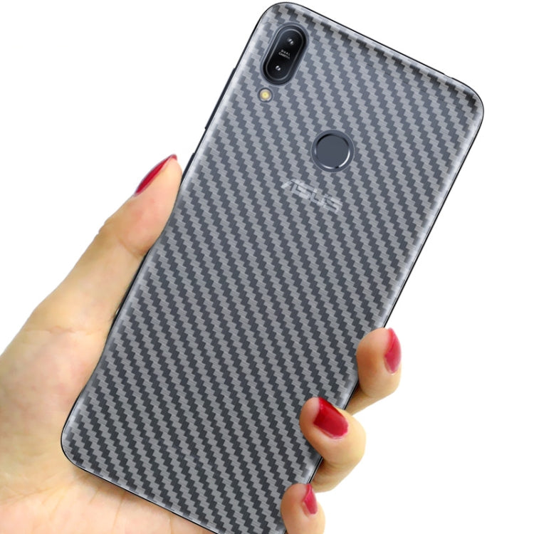 For Asus Zenfone Max (M2) ZB633KL IMAK PVC Carbon Fiber Texture Translucent Feel Back Film