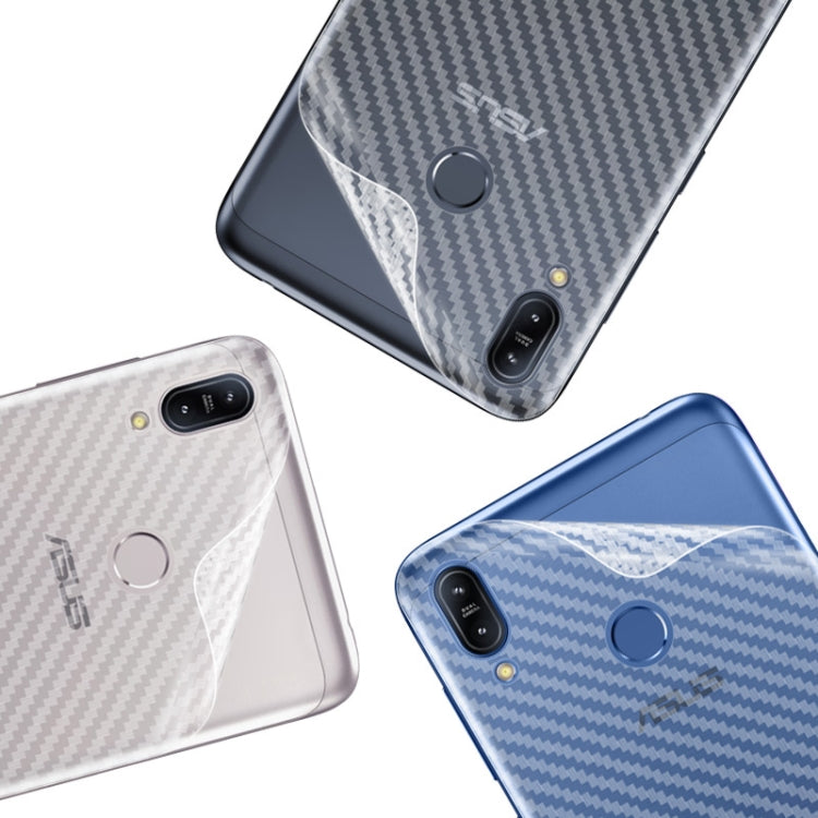 For Asus Zenfone Max (M2) ZB633KL IMAK PVC Carbon Fiber Texture Translucent Feel Back Film