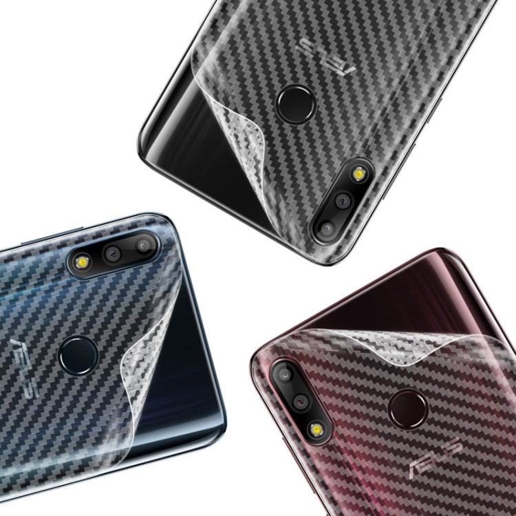 For Asus Zenfone Max Pro (M2) ZB631KL IMAK PVC Carbon Fiber Texture Translucent Feel Back Film