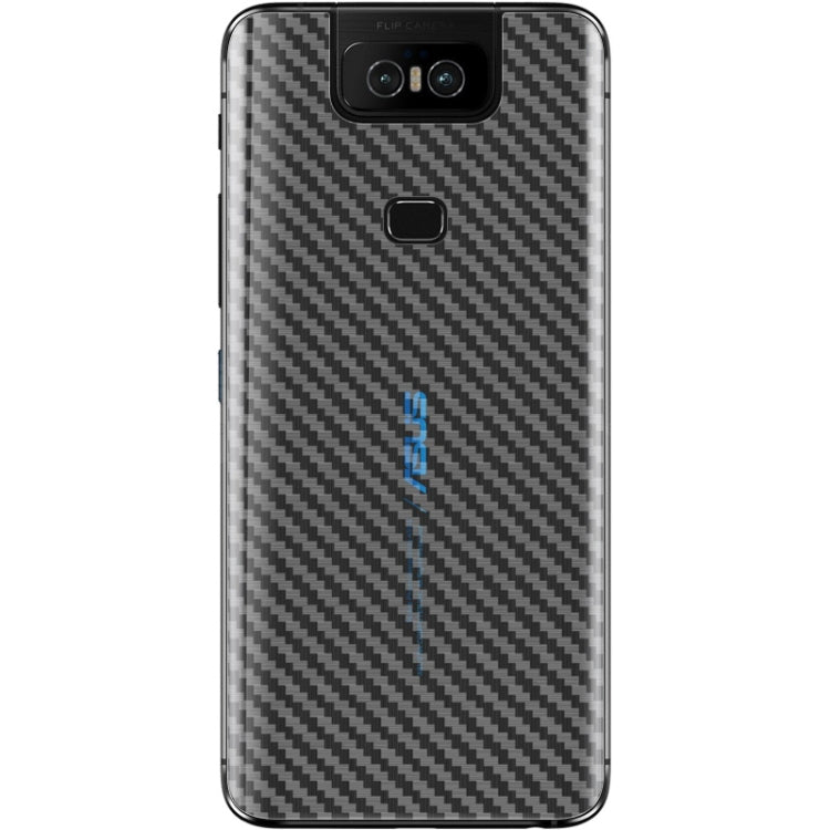 For Asus Zenfone 6 ZS630KL IMAK PVC Carbon Fiber Texture Translucent Feel Back Film