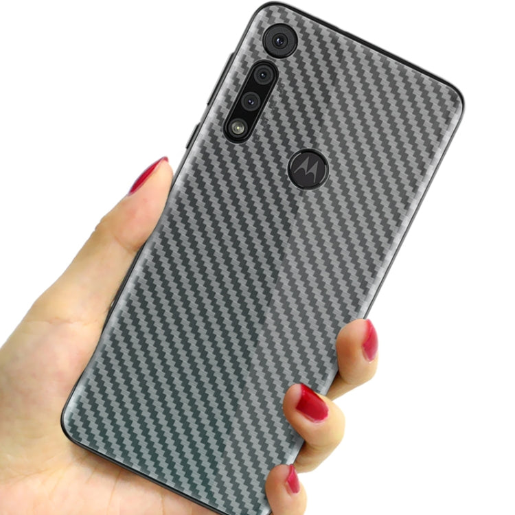 For Motorola Moto G8 Play IMAK PVC Carbon Fiber Texture Translucent Feel Back Film