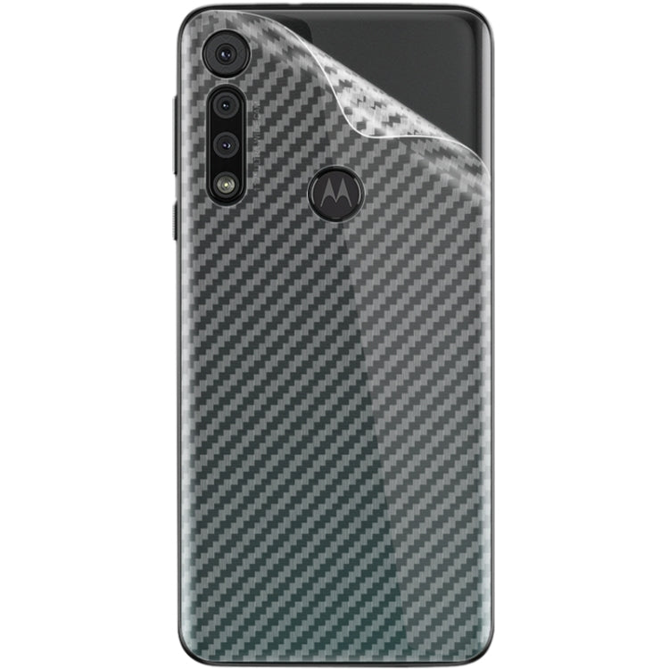 For Motorola Moto G8 Play IMAK PVC Carbon Fiber Texture Translucent Feel Back Film