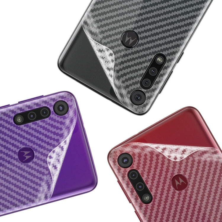 For Motorola Moto G8 Play IMAK PVC Carbon Fiber Texture Translucent Feel Back Film